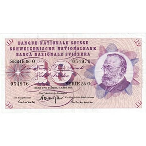 [#1242846] Banknote, Switzerland, 10 Franken, 1973-03-07, EF - Picture 1 of 2