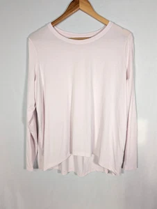 Athleta With Ease T-Shirt Damen Größe Medium Oberteil High Low Kurzarm Rosa - Bild 1 von 8