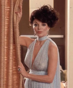 FOTO BRILLANTE 8x10 Joan Collins Sexy Cabello Coleccionado - Imagen 1 de 1