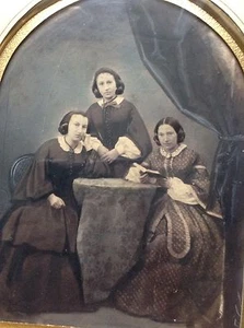 Großes Bürgerkrieg Foto Drei Schwestern Haare Mode Schwarz Lack Rahmen - Bild 1 von 7