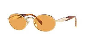 Prada Sunglasses PR65ZS ZVN02Z 55mm Pale Gold / Orange Lens - Picture 1 of 3