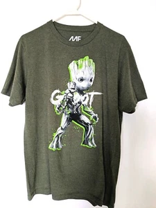 Marvel Guardians Of The Galaxy Vol 2 T Shirt Adult Med Baby Groot  Back Print t - Picture 1 of 3