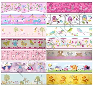 BORDI CARTA DA PARATI CAMERA DA LETTO BAMBINA - FARFALLA FATE ROSA - Foto 1 di 4