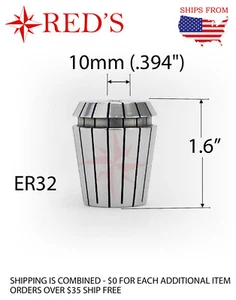 ER32 PRECISION Collet 10mm CNC Mill ATC Router Lathe Tool milling ER 32 10 mm - Picture 1 of 1