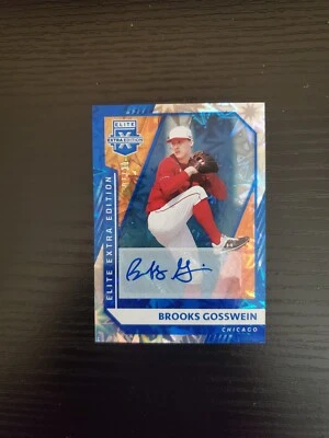 Brooks Gosswein - 2021 Elite Extra Edition Rookie #124 - BLUE FOTL AUTO /20 - Image 1 of 2