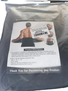 Back Support Lower Back Brace Pain Relief Lumbar Support Belt Men Women Small - Foto 1 di 8