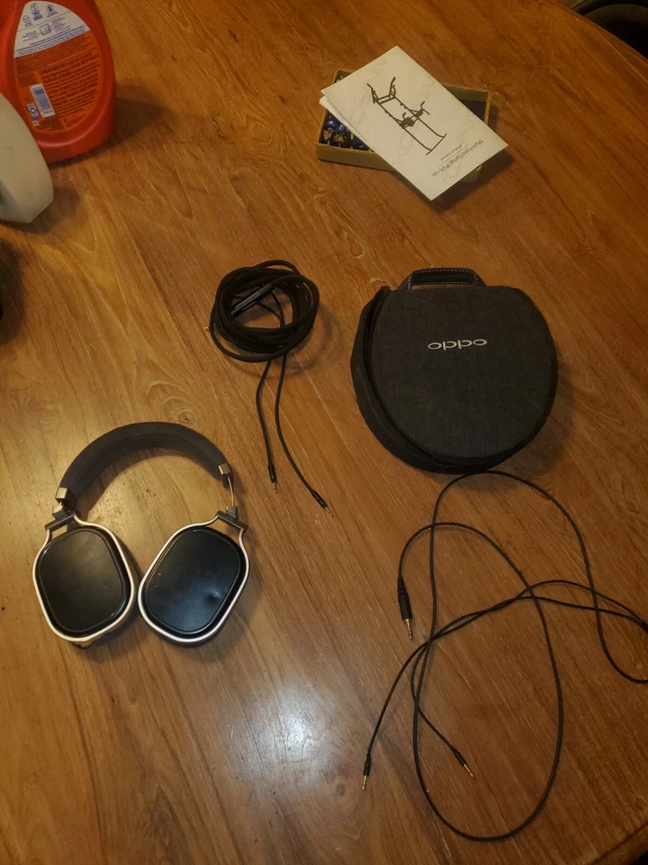 OPPO BRAND MODEL PM-2. STEREO HEADPHONES. WORK GREAT. 32 ohms. 1/4" CORD. BAG - Image 1 of 1