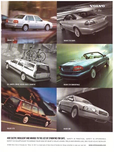 2000 Model Year Volvo Full Range, Canadian Issue Magazine Ad - 8x11 Inch - Picture 1 of 1