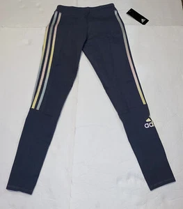 Adidas Girls Legging Tight Onix Size Large (14) Dark Grey - Picture 1 of 8