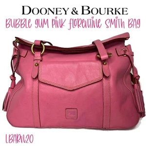 Dooney and Bourke DB Bubble Gum Baby Pink Florentine Leather Smith Bag - Picture 1 of 10