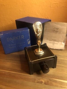 Antique Silent Flame By Parker Of London 1930s Art Deco Electric Table Lighter - Picture 1 of 4