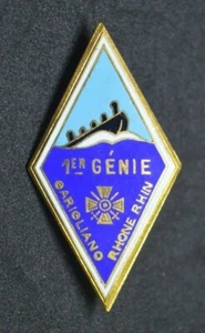 French Army 1st Engineer Regiment insignia badge by Mardini Paris - Picture 1 of 2