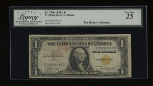 DBR 1935-A $1 North Africa Fr. 2306 IC Block Legacy 25 Serial I35929439C - Picture 1 of 2