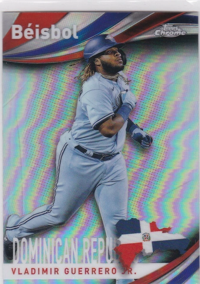 VLADIMIR GUERRERO JR. Topps Chrome BEISBOL INSERT Baseball Card TORONTO BLUE JAY - Image 1 of 2