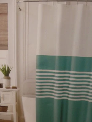 Tommy Hilfiger Fleet Cortina de Ducha Tela a Rayas 72" x 72" Nuevo en Paquete Foto 1 de 4