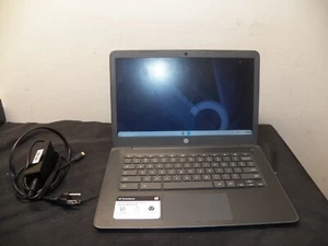 HP ChromeBook 14-db0023dx 14 Inch With Charger - Dual Core/4GB/32GB eMMC - Picture 1 of 15