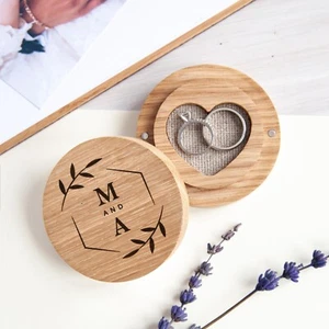 Ring bearer box for wedding ceremony | wood ring pillow | ring box | ring holder - Picture 1 of 12