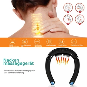 Neck Massager EMS Neck Acupoints Therapy Electric Pulse Cordless Neck Massager - Picture 1 of 12