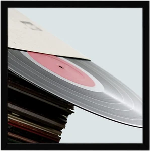 Eletecpro Black 12.5X12.5 Record Frame, Sturdy and Lightweight, PVC Album Frame - Picture 1 of 12