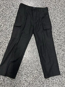 Vintage GAP Wool Blend Cargo Pants Men's 36x32 Gray Pockets Baggy Military - Picture 1 of 5