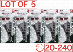 Lot of 5 - KATO 20-240 Electric Turnout 150mm -45 degree Left EP150 45L N Gauge - Picture 1 of 10