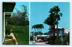 Cartolina d'epoca TX Charro Motel Brownsville, Texas Cafe non spedita Roadside - Foto 1 di 2