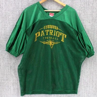 Camiseta de fútbol vintage de Rawlings X Patriots verde manga corta talla 2XL Foto 1 de 4