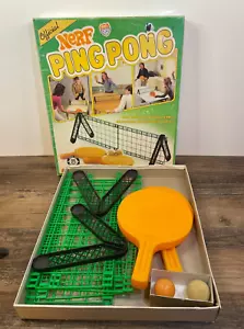 Vintage Nerf Ping Pong Table Game Parker Brothers Missing One Soft Ball - Picture 1 of 6