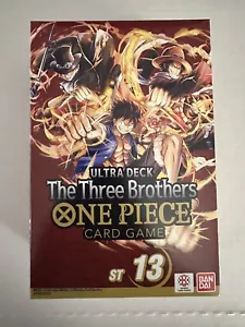 One Piece The Three Brothers Ultra Deck ST 13 Trading Card Game - Picture 1 of 2