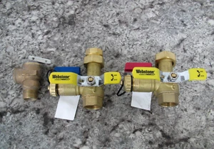 New Webstone / Nibco 54443WPR 3/4" Tankless Water Heater Service Valve Kit - Picture 1 of 6