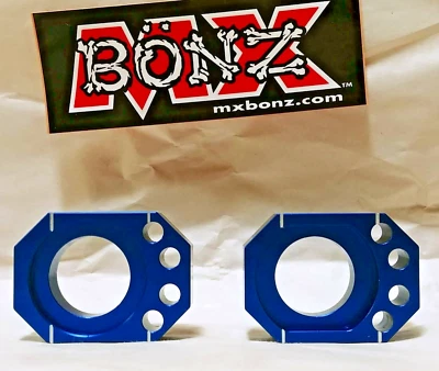 AJUSTADOR DE CADENA KAWASAKI KX450 KX125 KX250 2003-2025 RUEDA TRASERA BLOQUES EJE KX250 Foto 1 de 4