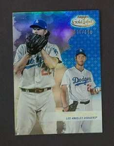 2017 Topps Gold Label Class 1 Clayton Kershaw #85 Blue Parallel Serial #135/150 - Picture 1 of 2