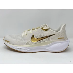 Nike Air Zoom Pegasus 41 Gold Cream White Sneakers, Size 8 BNIB FD2723-005 - Picture 1 of 8