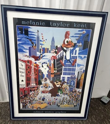 Melanie Taylor Kent Macys Thanksgiving Day Parade Framed Signed Superman Cartoon - Image 1 of 4