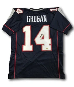 Steve Grogan signiertes New England Patriots Trikot COA Mab Autogramm Ne - Bild 1 von 4