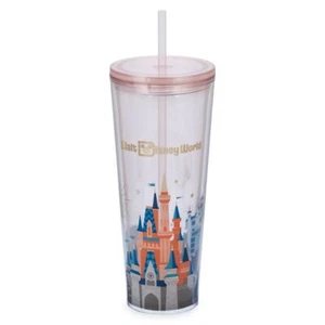Disney Walt Disney World Cinderella Castle Starbucks Tumbler with Straw - Picture 1 of 3
