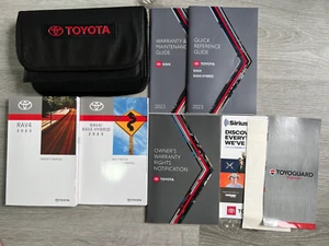 2023 TOYOTA TOYOTA RAV4/HYBRID OWNERS MANUAL SET WITH CASE. FREE FAST SHIPPING!! - Picture 1 of 1