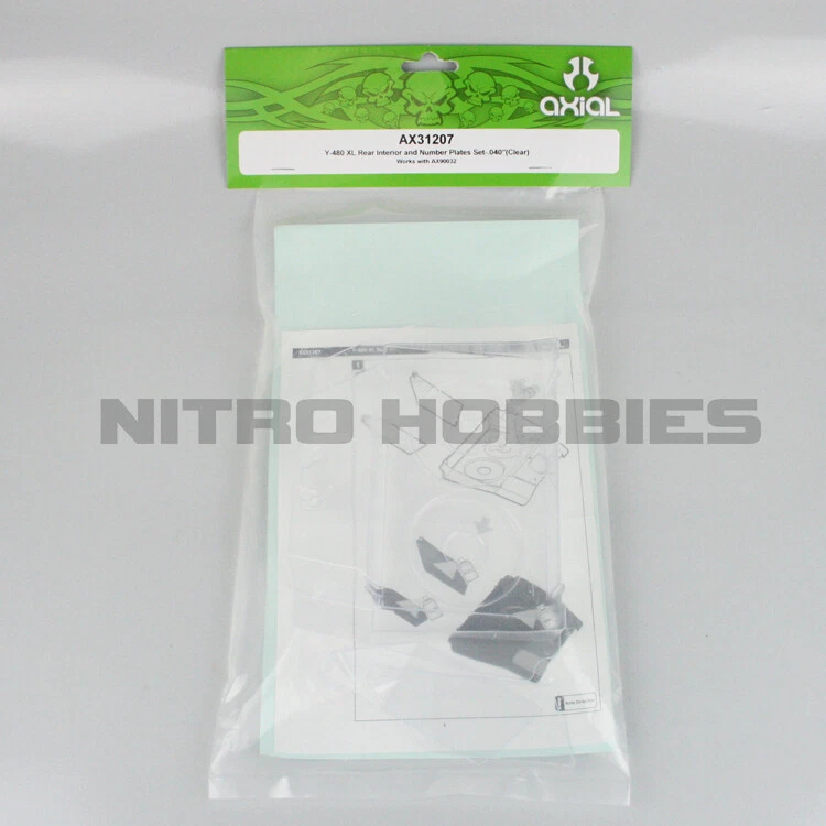 NEW Axial Y-480 Clear Rear Interior Set .040 for Yeti XL - Image 1 of 1