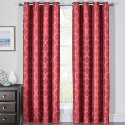 2X Alana 100% Blackout Window Curtain Panels Heat and Full Light Blocking Drapes - Image 1 of 2