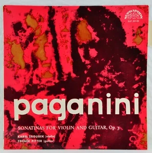 SROUBEK / PITTER - PAGANINI Sonatinas Violin & Guitar - Supraphon 10" - Bild 1 von 7