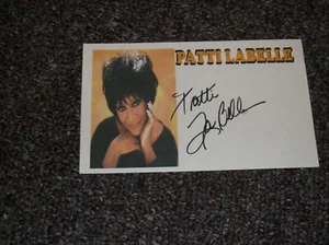 Patti LaBelle signed 3x5 Karte schönes Autogramm - Bild 1 von 1