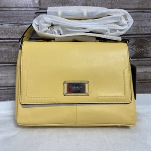 Tignanello Leder Handtasche Umhängetasche dreifacher Einstieg gelb RFID neu mit Etikett (155 $) A289917 - Bild 1 von 18