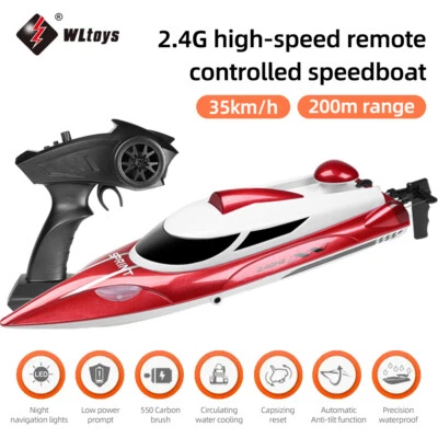 Wltoys WL918 RC Speedboat 2.4G 35KM/H High Speed Racing Boat for Adults & Kids - Image 1 of 4
