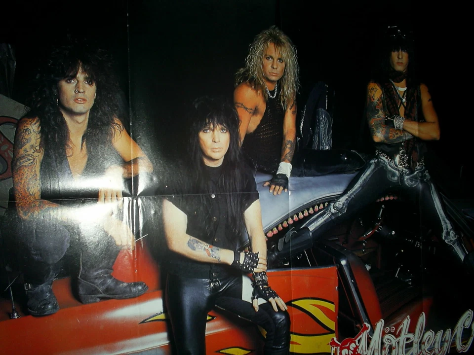 MÖTLEY CRÜE -  VINTAGE 80's - RIESEN POSTER A1 - 59 cm x 82 cm RAR - Bild 1 von 1