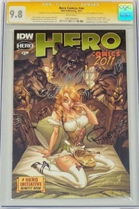 IDW Hero Comics 2011 Ricitos de Oro Hero Initiative 4x Firmado Campbell CGC 9.8 SS - Imagen 1 de 1