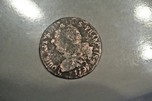 LOUIS XVI RARE 6 DENIERS 1792 BB FR HISTORIQUE coin époque poids 5 gr5 - Picture 1 of 2