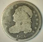 1836 Early Silver Dime 10c Us Type Coin Good Capped Bust Silver Coin