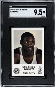 1968 Jack In The Box Elvin Hayes Rookie XRC HOF SGC 9.5 - Picture 1 of 2
