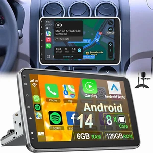 10.1" 360° Drehbar Bildschirm Android14 Carplay 6+128G Autoradio 1DIN GPS 4G LTE - Bild 1 von 15