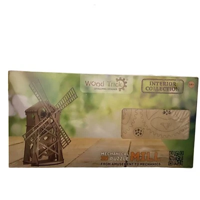 Wood Trick Mechanical Puzzle 3D Mill New - Image 1 of 4